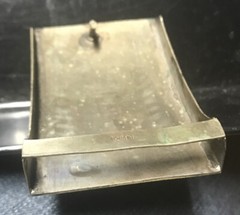 SILVER BELT BUCKLE ABALONE Cowboy Boot INLAYS MARKED ALPACA