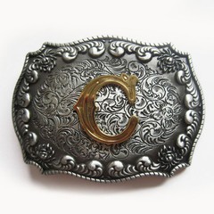 Western Initial Letter C Belt Buckle Gurtelschnalle also Stock in US