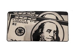 Men Women Silver Metal Belt Buckle Hip Hop Street Fashion Club 100$ Bill Money