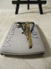 USS. COMPTON DD-705 METAL & BRASS NAVAL BELT BUCKLE