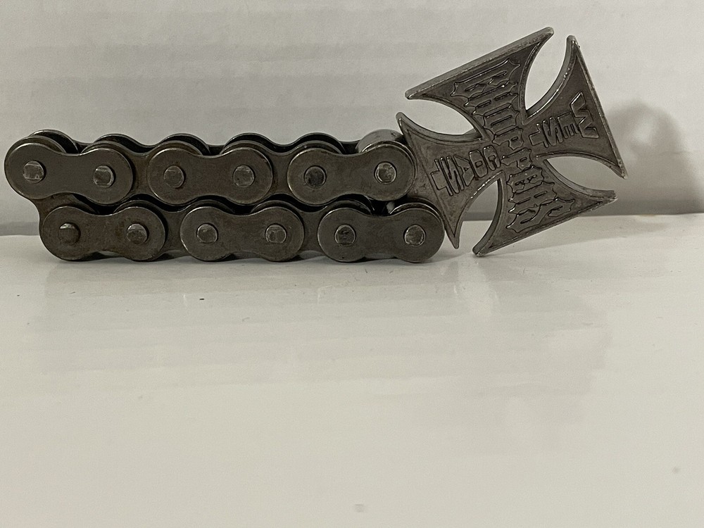 West Coast Choppers chain link Belt Buckle and Bottle opener preowned