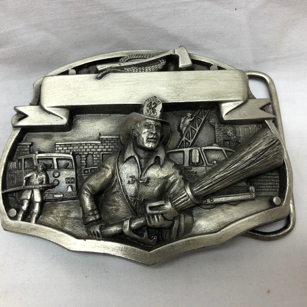 Arroyo Grande Buckle Co. 1987 Fireman Belt Buckle Limited Edition 146 Made in US