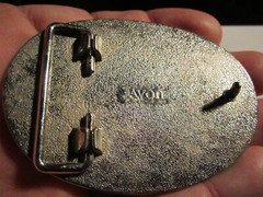 VINTAGE AVON WESTERN SADDLE THEME BELT BUCKLE GW-15