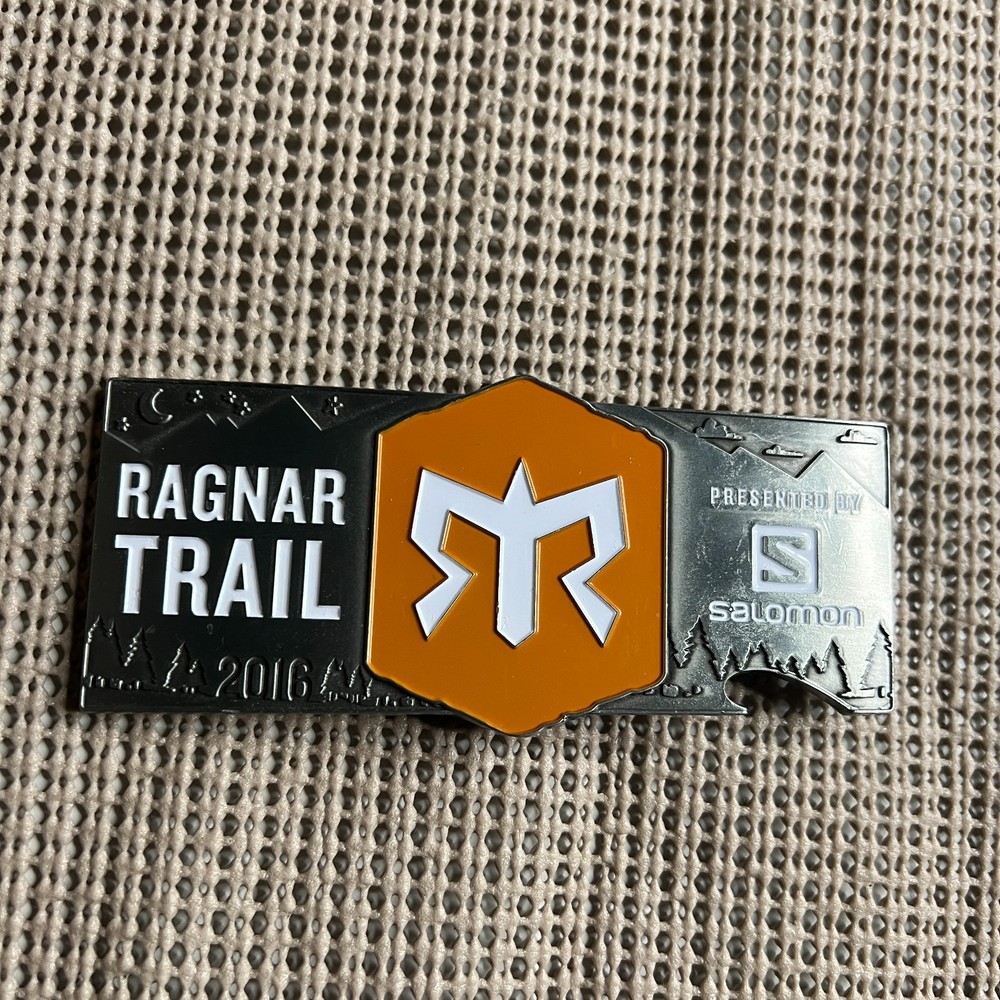 Ragnar Trail Fort Knox 2016 Belt Buckle Medal 1st Place Regular Mixed Masters