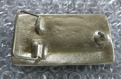 TRAIN STEAM ENGINE AMERICAN LOCOMOTIVE SUN CLOUDS CAR TENDER BELT BUCKLE