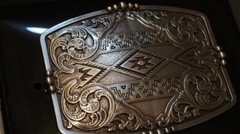 Nocona Western Buckle Floral Aztec Silver 37019