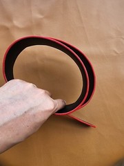 3.8CM Red 100% Luxury Genuine Leather Skin Mens Belt Buckle-customize