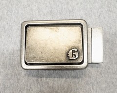 Silver St George Cross England Flag Belt Buckle Swivel Ratchet