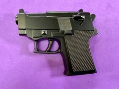 Gun Handgun Pistol Figural Cutout Novelty Mag Cosplay Black 5&Prime; Belt Buckle