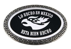 Hecho en Mexico Bottle Opener Belt Buckle Mexican Men Women Western Silver Metal