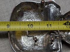vintage Y2K belt buckle SKULL chrome metal STUDDED skeleton PUNK tripp hot topic