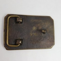Vintage Nashville Tennessee Music City USA Belt Buckle Guitar Music Notes Brass