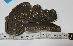 VTG Cariboo Beer Brewing Belt Buckle – CHROME RARE, Pre Owned, Canadian Seller