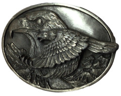 Vintage SISKIYOU Belt Co. 1988 Double Eagle Buckle USA Made