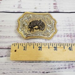 Vintage Bucking Bronco Horse Cowboy Western Belt Buckle
