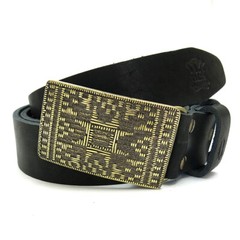 Brass belt buckle Plakhta, Ukrainian traditional ornament embroidery gift buckle