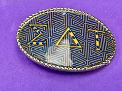 Eat Belt Buckle Frat Greek College Animal House Toga Novelty Joke