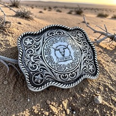 Custom Personalized Belt Buckle Monogrammed Western Buckle for Belts Wide 1.5&Prime;
