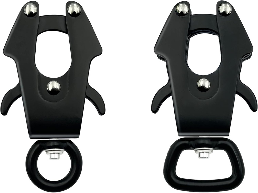 2 Pcs Dog Leash Buckle Aluminum Alloy Heavy Duty Quick Release Locking Frog Clip