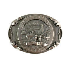 Vintage Camp Atlanta Remembered 1943-1993 3D Metal Belt Buckle #54 Dart