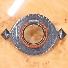 Hermes Touareg Tribe Solid Silver Hand Carved Buckle Kit Belt 32