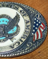 United States Of America Seal Great American Products Belt Buckle USA Made 1986
