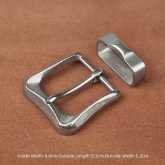 Heavy Duty Pin Belt Buckle Stainless Steel Buckles for 1.5&Prime; Belt With Belt Loop