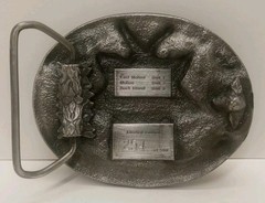 Illinois Policemens Benevolent Protective Assc. Belt Buckle 50 Years 1936-86