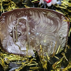 Guadalupe Virgin Mary Belt Buckle Western Style Hebilla Vaquera Con Virgen