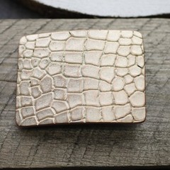 Croco Look Belt Buckle Rosepearl – Elegant Fashion Style with Elegant Texture