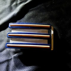 Adidas Orange And Blue Belt Buckle Three Stripes Sports Golf Activewear