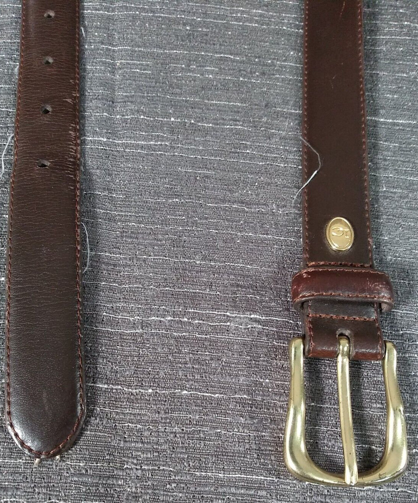 Liz Claiborne Belt Womens Large Brown Genuine Leather