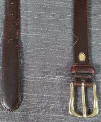 Liz Claiborne Belt Womens Large Brown Genuine Leather