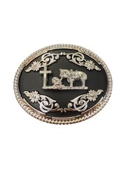 Western Style Praying Cowboy Buckle Hebilla Vaquero Oracion Vaquera