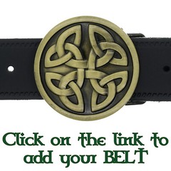 Celtic Cross Knotwork Belt Buckle Metal Biker Gothic Scottish Gaelic