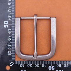 Alloy Prong Pin Clip Buckle Men Leather Belt Replacement Old Silver Belt Buckle