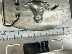 Longhorn Head Steer Cow Bull Two Tone Western Rodeo Style Belt Buckle