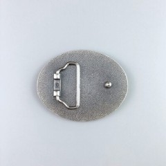 Vintage Silver Plated Celtic Totem Oval Southwest Belt Buckle Boucle de Ceinture