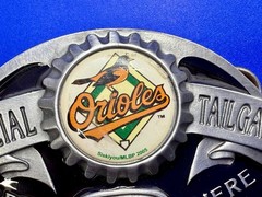 Official Tailgater Baltimore Orioles MLB Siskiyou Belt Buckle & Bottle Opener