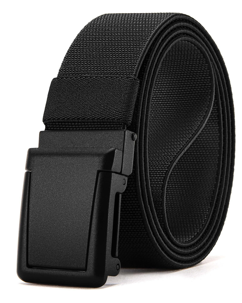 CHAOREN Tactical Belt Men – 38&Prime;-42&Prime; Waist Adjustable, Frosted Matte / Black
