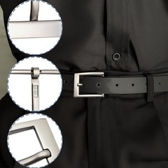 2 Pieces Belt Buckle Men, Metal Belt Buckle Zinc Alloy Polished 40mm,…