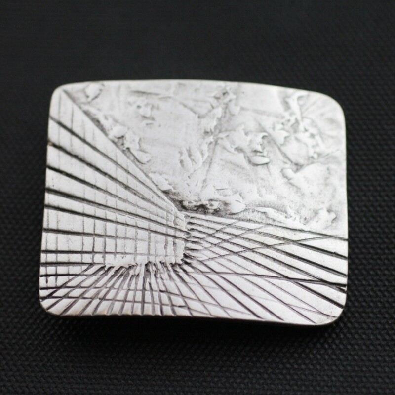 Designer belt buckle belt buckle-interchangeable buckle silver for 4 cm leather
