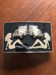 Truck Driver Sexy Mud Flap Girls With Bottle Opener Unisex Men’s Belt Buckle
