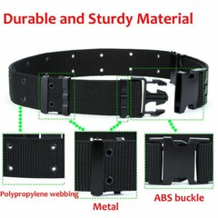 Tactical Military Belt Adjustable Buckle Gun Belt Quick Release Belts Strap USA