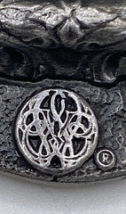 1983 Bergamot Brass Works Unicorn Castle Belt Buckle V-482 Made USA