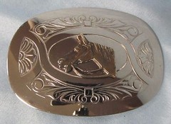Chambers Belt Buckle, with horse head, made in USA