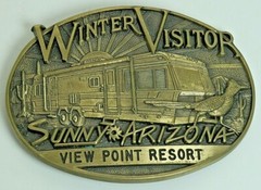 View Point Resort Brass Buckle, Winter Visitor Sunny Arizona by Award Design USA