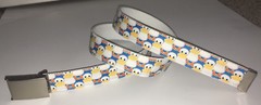 Rubber Ducky Belt & Buckle Ducks Quack Farm Zoo Lake Animal Cartoon Fun Kids NEW