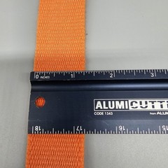 American Eagle Belt Unisex Size Small Orange Web Bottle Opener Military Buckle