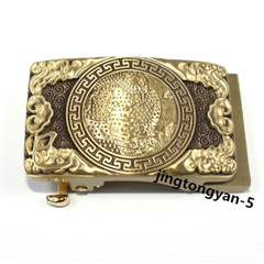 Solid Brass « Snake » Belt Buckle Automatic Belt Buckles Fits For 35mm Wide Belt